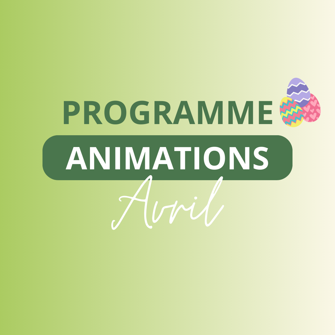 Création graphique mettant en avant les animations d'avril